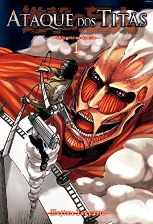 Capa brasileira do volume 1 de Ataque dos Titãs