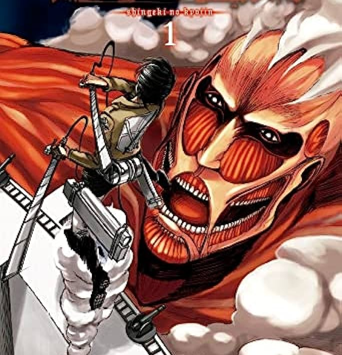 Capa brasileira do volume 1 de Ataque dos Titãs